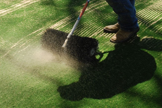 Toronto artificial turf installation - base layer aggregate